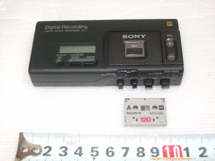 +++  1992.c. Sony NT-1 -smallest digital  cassette-recorder 