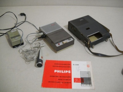 +++  1963.a. Philips EL3300 - world's first "compact-cassette"recorder - the classic starting point of "cassette" era